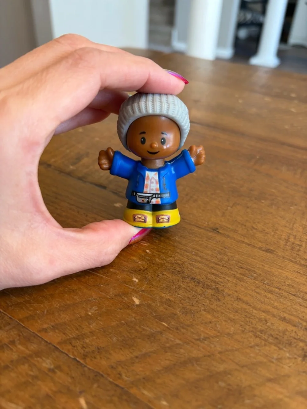 Fisher Price Little People boy with beanie as is